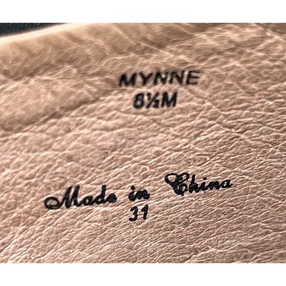 Donald J Pliner Women’s Black Peep Toe Leather Mynne Wedge Sandals Size 8.5M - Picture 6 of 9